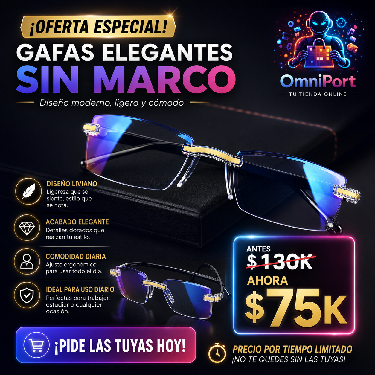 Gafas de aumento Inteligentes TR90